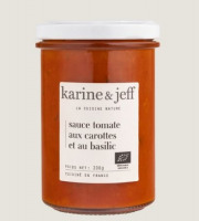 Karine & Jeff - Sauce tomate aux carottes et au basilic 200g