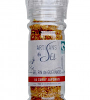 Artisans du Sel - Sel fin de Guérande au Curry Japonais – Moulin Rechargeable 80g – Artisans du Sel