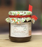 Les Perles Rouges - Confiture Extra De Mirabelle Et Rhubarbe