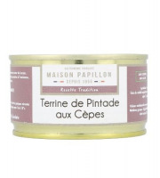 Maison PAPILLON - Artisan depuis 1955 - Terrine de Pintade aux Cèpes 130g