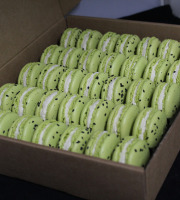 Les Macarondises - 35 Macarons Kiwi zestes de citron vert