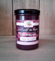 Le Domaine du Framboisier - Confiture allégée en sucre Framboise Noix de Coco 250g