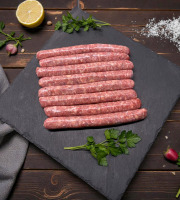 Ferme des Gravelines - Saucisse de poulet fermier BIO nature – x8