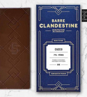 Barre Clandestine - Tablette de chocolat noir Cuzco 71% - Série limitée - bean to bar