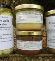 Cailles de Chanteloup - LOT de 4 bocaux de 380 gr + 2 bocaux de 760 gr au choix