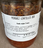 La ferme de Javy - merguez brebis et lentilles 750g