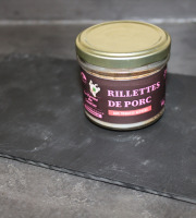 La Ferme du Louvier - Rillettes de porc à la tomate 90 g de porc élevé en plein air