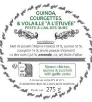 Les Bocaux du Bistrot - Quinoa, Courgettes & volaille "à l'étuvée" pesto à l'ail des ours