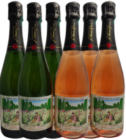 Champagne J. Martin et Fille - Cuvée des Amoureux de Peynet Tradition et Rosé - 6x75cl