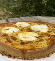 Ferme Sinsac - Tarte aux courgettes, tomates et chèvre pour 8 personnes