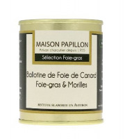 Maison PAPILLON - Artisan depuis 1955 - Ballotine de Foie de Canard et de Morilles 130g