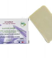 Le safran - l'or rouge des Ardennes - Savon Soin Corps Verveine et Fleurs de Safran