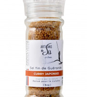 Artisans du Sel - Sel fin de Guérande au Curry Japonais – Moulin Rechargeable 80g – Artisans du Sel