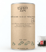 Esprit Zen - Thé Vert "Rêverie sur le Mékong" - mangue - magoustan - passion - Boite de 20 Infusettes