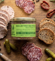 La Ferme du Louvier - Rillettes de poulet au citron confit 180 g