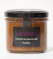 L'AMBR'1 Caramels et Gourmandises - Crème De Caramel Au Praliné - Pot De 130g