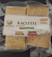 Ferme des Petits Monts - Plateau raclette fermière et BIO 4 Saveurs Gourmets - 600 g