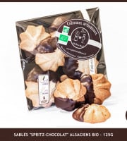 P'tit Bout d'Alsace - Sablés "Spritz-Chocolat" Alsaciens BIO - 125g