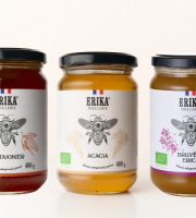 Erika Spirit - Trio de Miels BIO : Acacia, Châtaignier, Bruyère Erica - 1,2kg