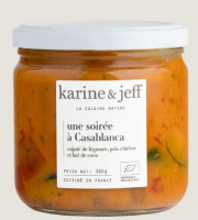 Karine & Jeff - Mijoté de pois chiches, légumes et lait de coco - Une soirée à Casablanca 360g