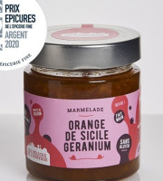 Les Délices de l’Ogresse - Marmelade Orange de Sicile et Géranium 220g DDM 6mois