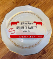Ferme Sereine en Périgord - Beurre BAECHLER de Baratte X10 – pasteurisé DEMI-SEL à 82% de MG - 250g - Extra fin