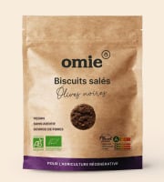 Omie - Biscuits apéritifs aux olives bio - farine de blé de Bourogne - 100 g