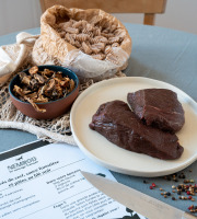 Nemrod - Box recette : Pavés de cerf, pâtes au blé tendre et sauce forestière