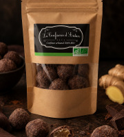 La confiserie d’antan 100% bio - Cubes de gingembre enrobées de chocolats - sachet kraft 170 gr