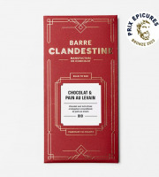 Barre Clandestine - Tablette de chocolat noir  & Pain au levain - bean to bar