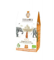 TERRAMOKA - Café KALINDIA x15 CAPSULES Home Compost type Nespresso  x5