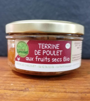 Ferme de Carcouet - Terrine de poulet aux fruits secs Bio - 140g