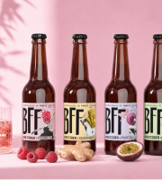Les Brasseuses de Fruits - Cidre Framboise, Passion, Gingembre, Pomme 12x33cL