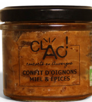 CLAC Conserverie - Confit d'oignons miel et épices bio - 110g