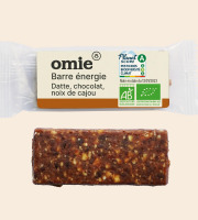 Omie - LOT de 25 - Barres énergie fruits secs chocolat - vegan - 35 g