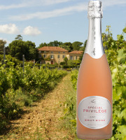 Château Saint Estève d'Uchaux - Méthode Traditionnelle IGP Méditerranée Brut Rosé BIO Spécial Privilège de St Estève