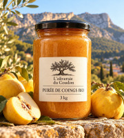 L'OLIVERAIE DU COUDON - PURÉE DE COING BIO  POT DE 3KG