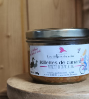 Les Délices du Coin - Rillettes de canard piment d'Espelette 180g