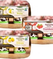 La Ferme de Blas'Lait - Lot 12 Yaourts Aromatisés Pêche Framboise Citron