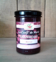 Le Domaine du Framboisier - Confiture allégée en sucre Framboise et Rose 250g