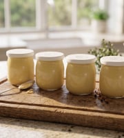 Ferme de Chavenne - Lot de 4 Crème vanille au lait de chèvre 4x125g
