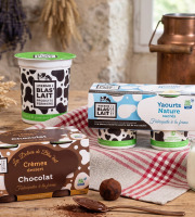 La Ferme de Blas'Lait - Lot Crèmes desserts Chocolat x4 + Nature sucrés x4 + sucrés aromatisés x4