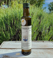 Vergers des brunots - Huile d'olive au basilic 25cl