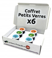 Maison du Pruneau - Cueillette du Gascon - Coffret Petits Verres x6 - Pruneau d'Agen IGP Alcool Mix