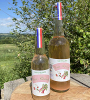 Ferme Sinsac - Pétillant de Fraise et Rhubarbe sans alcool 75 cl colis de 6 bouteilles