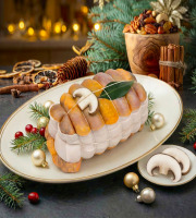 Maison Lascours - [Précommande] Rôti de Pintade farce Forestière - 1 kg