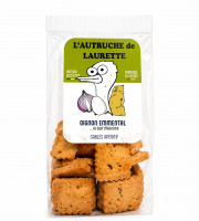 L'Autruche de Laurette - Sablé apéritif Oignon Emmental à l'œuf d'autruche