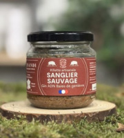 Venandi Sauvage par Nature - Rillette de sanglier sauvage au Gin et baie de Genièvre - 12x150g