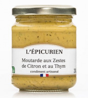 L'Epicurien - Moutarde aux Zestes de Citron et au Thym - 200g