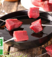 Ferme Bichet - Viande à fondue en cube BIO 1kg